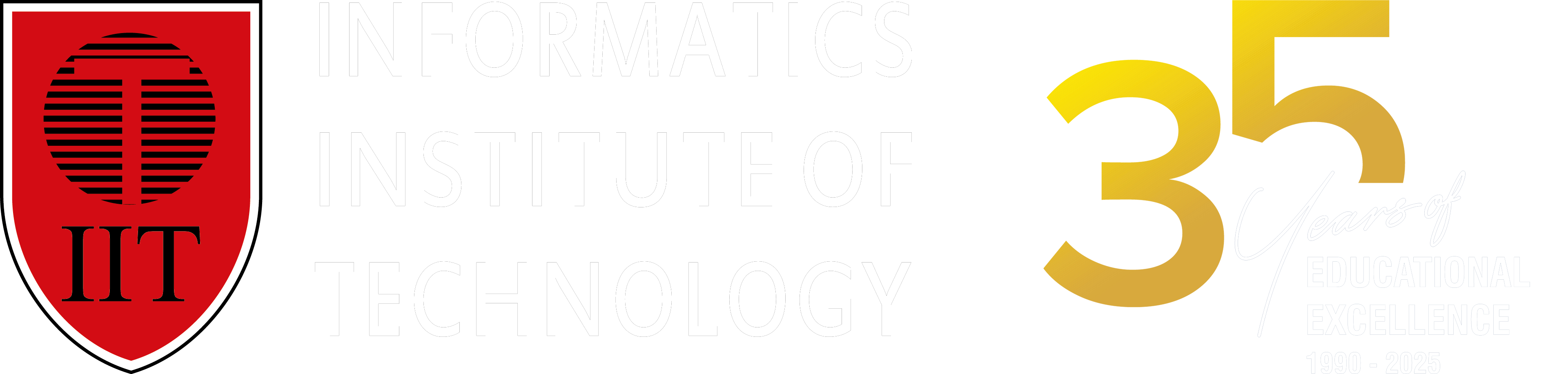 IIT 35 Years - White Text